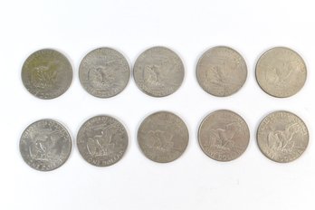 1972 Eisenhower One Dollar Coins US Currency - 10 Total