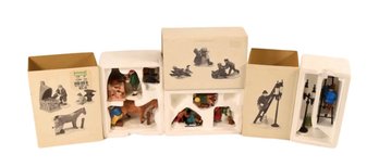 Department 56 Hand Painted Porcelain Figurines - 3 Sets Total