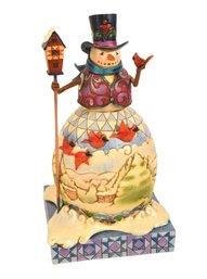 Jim Shore 'Winter On The Wing' Cardinal Snowman Figurine