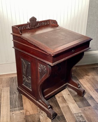 Antique Walnut Davenport Desk (CTF20)