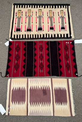 Three Vintage Native American Rugs (CTF10)