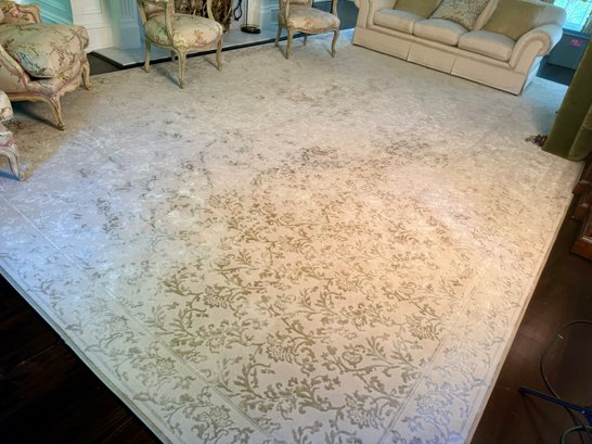 Beige Tonal Floral Room Size Rug (CTF20)