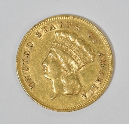 1874 $3 Gold Coin (CTF10)