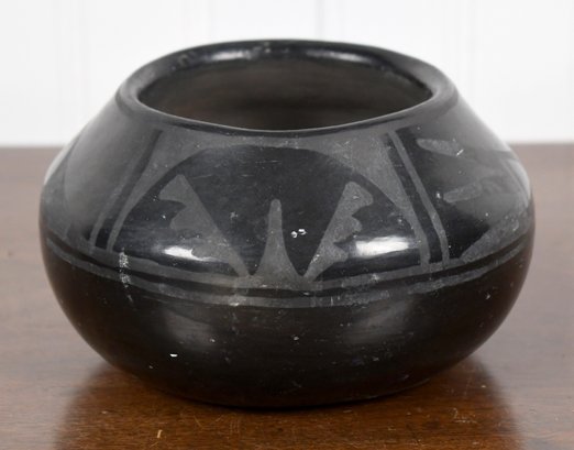 Vintage Blackware Pottery Vessel (CTF10)