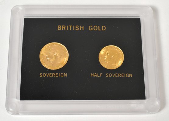1915 British Half Sovereign And 1925 British Sovereign (CTF10)