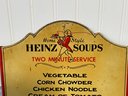 Vintage Double Sided Heinz Soup Advertising Sign (CTF10)