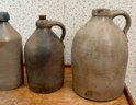 Antique Stoneware Crocks And Bottles, 5 Pcs (CTF20)