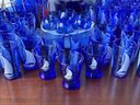 Vintage Hazel Atlas Blue Glassware, Ships, 99pcs (CTF60)