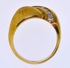 18k Gold And Diamond Bypass Ring (CTF10)