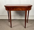 Antique Federal Bell FloweR Inlaid Card Table (CTF20)