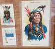 Vintage Native American Themed Framed Tobacco Advertising (CTF10)