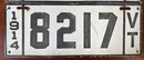 Two 1914 VT Porcelain License Plates (CTF10)