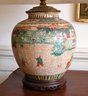 Antique Chinese Porcelain Ginger Jar Lamp (CTF20)