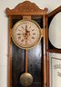 Antique Standard Time Oak Regulator Wall Clock (CTF20)