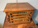 Vintage Oak Sewing/spool Cabinet (CTF20)