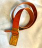 Leather Belt With Vintage GAR Belt Buckle (CTF10)
