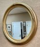 Vintage Oval Gilt Frame Mirror (CTF10)