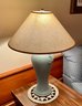 Pr. Metal Leaf Decorated Table Lamps