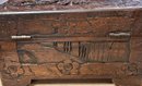 Antique Hand Carved Wood Box (CTF10)