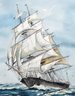 Watercolor, Clipper Ship Flying Cloud (CTF20)