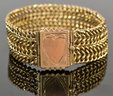 14k Yellow Gold Wide Woven Bracelet (CTF10)