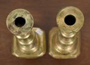 Two Pairs Antique Brass Candlesticks (CTF10)