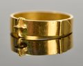 22k Yellow Gold Buckle Ring (CTF10)