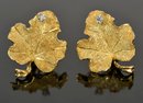 18k Gold Leaf Earrings (CTF10)