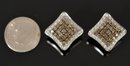 14k Gold Pave Diamond Earrings (CTF10)