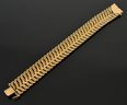 18k Gold Wide Linked Bracelet (CTF10)