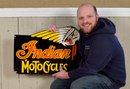 Reproduction Porcelain Indian Motorcycles Advertising Sign (CTF20)