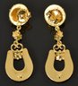 18k Gold Etruscan Style Drop Earrings (CTF10)