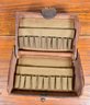 Two Antique Brass Cartridge Box & Leather Case (CTF10)