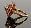 18k Gold Ruby Cocktail Ring (CTF10)