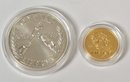 1988 U.s. Olympic 2 Piece Proof Set With $5 Dollar Gold (CTF10)