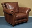 Good Contemporary Brown Leather Club Chair (CTF30)
