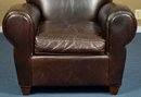 Mitchell Gold & Bob Williams For Pottery Barn Leather Club Chair, 2 Of 2 (CTF30)