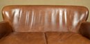 Restoration Hardware Brown Leather Love Seat (CTF30)