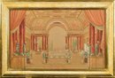 Two Antique Interior Architectural Watercolors (CTF20)