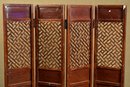 Vintage Four Panel Asian Floor Screen (CTF20)
