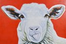 Large Oil On Canvas, Sheep (CTF30)