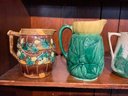 Six Vintage And Antique Majolica Pitchers (CTF20)