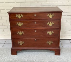 Ca. 1800 Diminutive Chippendale Mahogany Chest (CTF20)