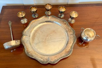 Silver Ladle, Egg Cups And Sugar (CTF10)