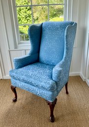 20th C. Queen Anne Style Wing Chair (CTF20)