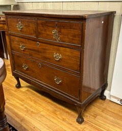 Antique Four Drawer Mahogany Chest (CTF20)
