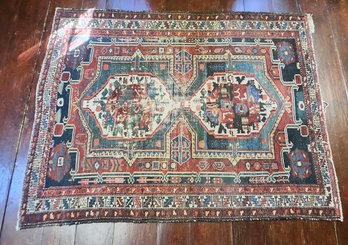 Antique Oriental Scatter Rug (CTF10)