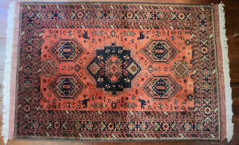 Semi-antique Oriental Scatter Rug (CTF10)