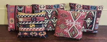 Five Oriental Rug Throw Pillows (CTF10)