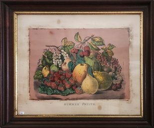 Antique Currier & Ives, Summer Fruits (CTF10)